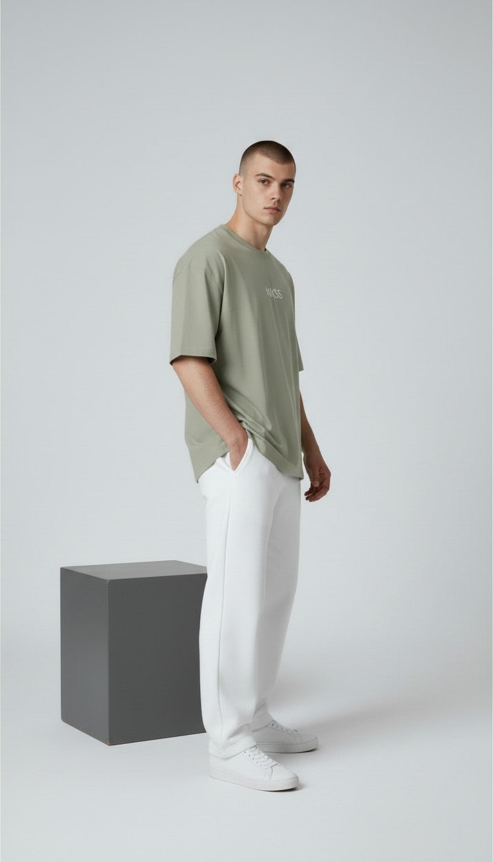 NIKSS Forged In Silver Tee-Sage Green 200G