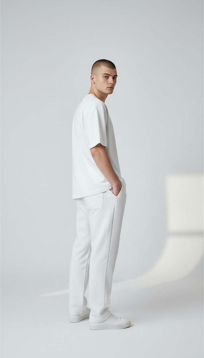 NIKSS Forged In Silver Tee-Crisp White 220G