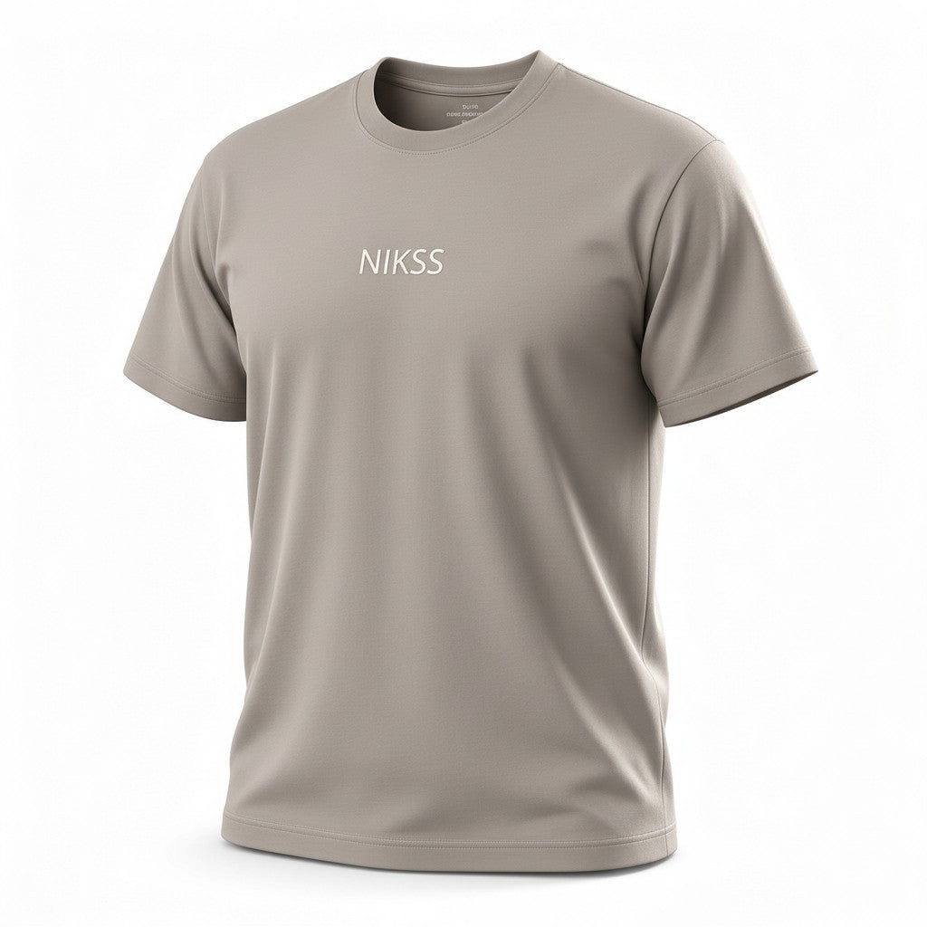 NIKSS Forged In Silver Tee-Steel Grey 220G