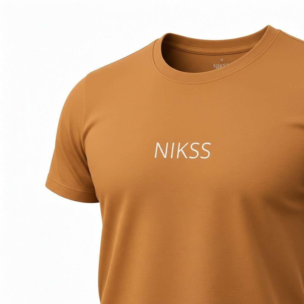 NIKSS Forged In Silver Tee-Women`s Fit Rust Brown 180G