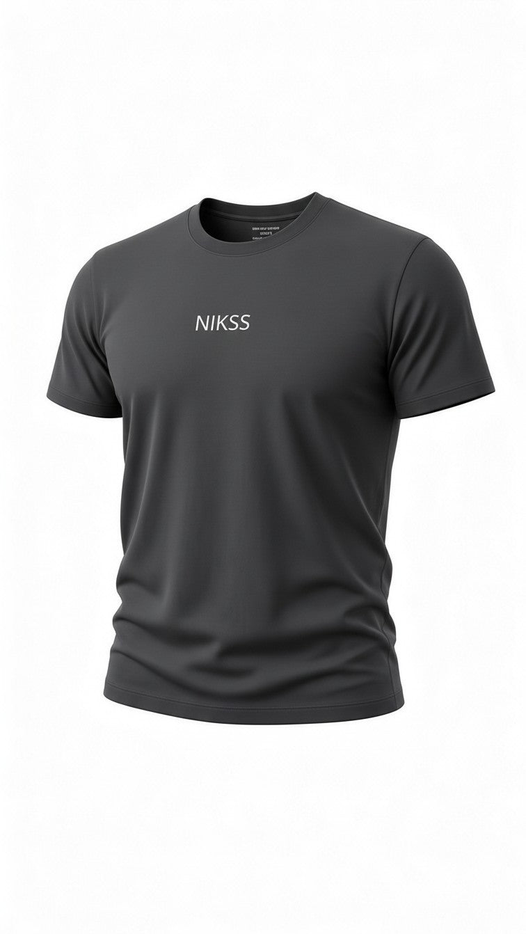 NIKSS forged In Silver Tee-Navy Blue (220G)