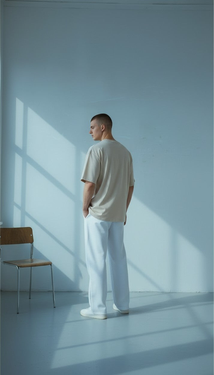 NIKSS Forged In Silver Tee-Sand Beige 220G